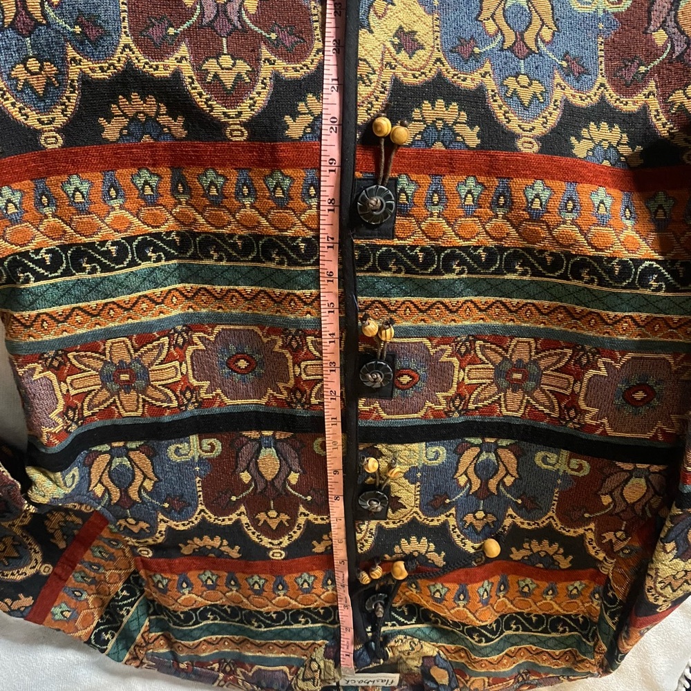 Flashback Tapestry Statement embroidered Jacket 1XL - Picture 13 of 13